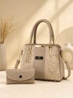 Luxury Top Handle Handbag With Matching Wallet