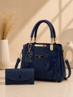 Luxury Top Handle Handbag With Matching Wallet