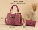 Luxury Top Handle Handbag With Matching Wallet