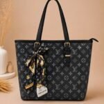 LV Pattern Tote Bag With Scarf Accessory