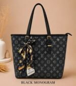 LV Pattern Tote Bag With Scarf Accessory