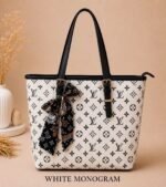 LV Pattern Tote Bag With Scarf Accessory