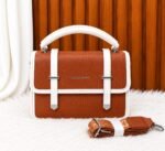 Structured Satchel Crossbody Bag With Detachable Strap