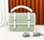 Structured Satchel Crossbody Bag With Detachable Strap