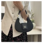 Chic Curved Crescent Shoulder Bag - Image 5