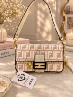 Geometric Monogram Flap Shoulder Bag - Image 2