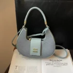 Chic Curved Crescent Shoulder Bag - Image 6