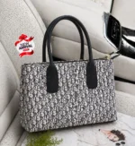 Designer Monogram Print Tote Bag With Top Handles