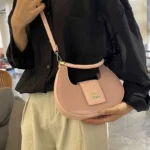 Chic Curved Crescent Shoulder Bag - Image 9
