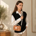 Girls Crossbody Bag with Sphere Accent Clasp - Image 6