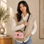 Girls Crossbody Bag with Sphere Accent Clasp - Image 5