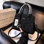 Premium Textured Handbag With Crossbody Strap - Image 5