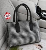 Designer Monogram Print Tote Bag With Top Handles - Image 4