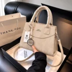 Premium Textured Handbag With Crossbody Strap
