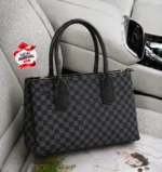 Designer Monogram Print Tote Bag With Top Handles - Image 3
