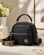 Domed Multi-Pocket Crossbody Bag - Image 5