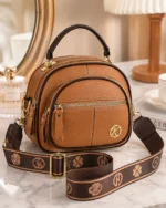 Domed Multi-Pocket Crossbody Bag - Image 4