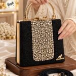 Luxury Crystal Embellished Glitter Clutch Box Bag