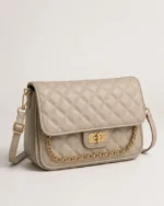 Quilted Chain Shoulder Bag - Image 3