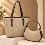 Premium Tote Bag And Mini Crescent Shoulder Bag Set