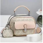 Luxe Satchel Bag With Front Flap Pocket & Mini Pouch