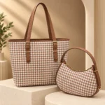 Premium Tote Bag And Mini Crescent Shoulder Bag Set - Image 3