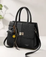 Decent Desire Scalloped Turn Lock Handbag - Image 2